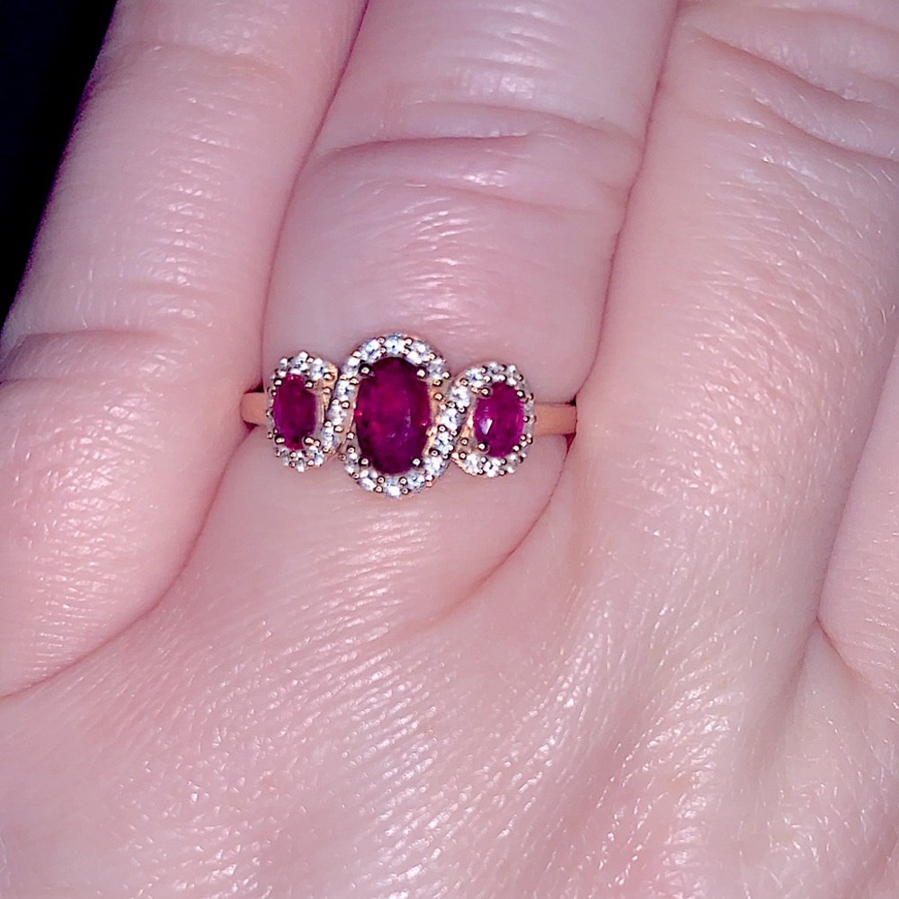 Le Vian Ruby ring with rose gold